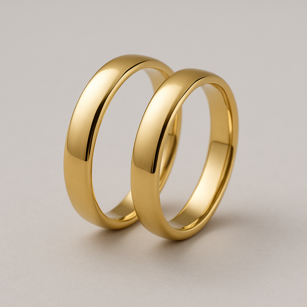 Alianças em Ouro 18k: Simbolismo e Estilo para o Grande Dia