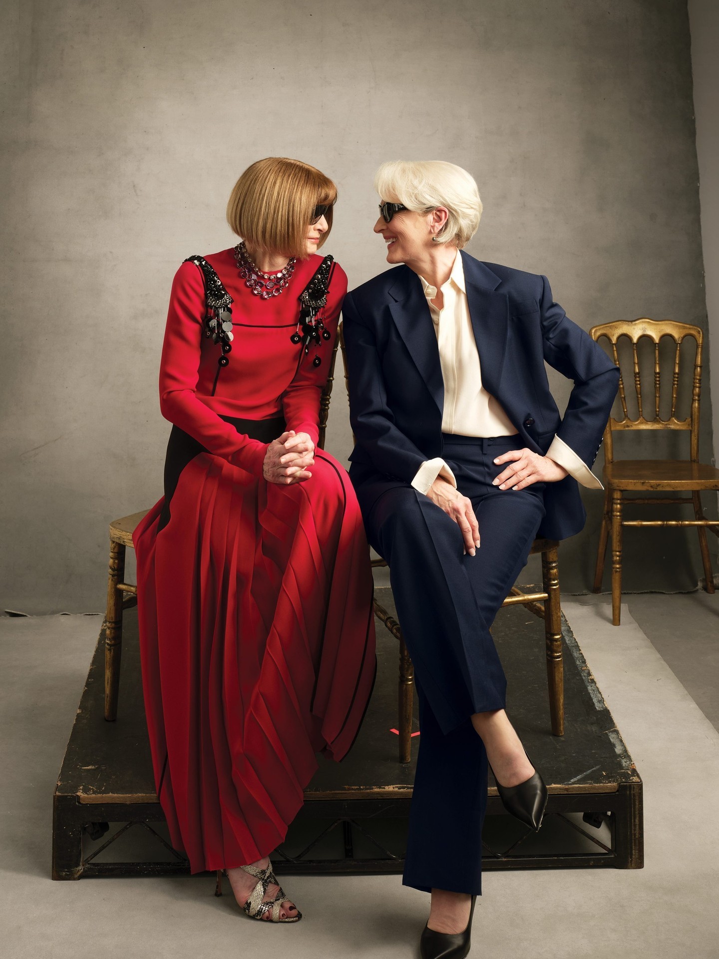 Um Encontro de Gigantes: Anna Wintour e Miranda Priestly no Elevador