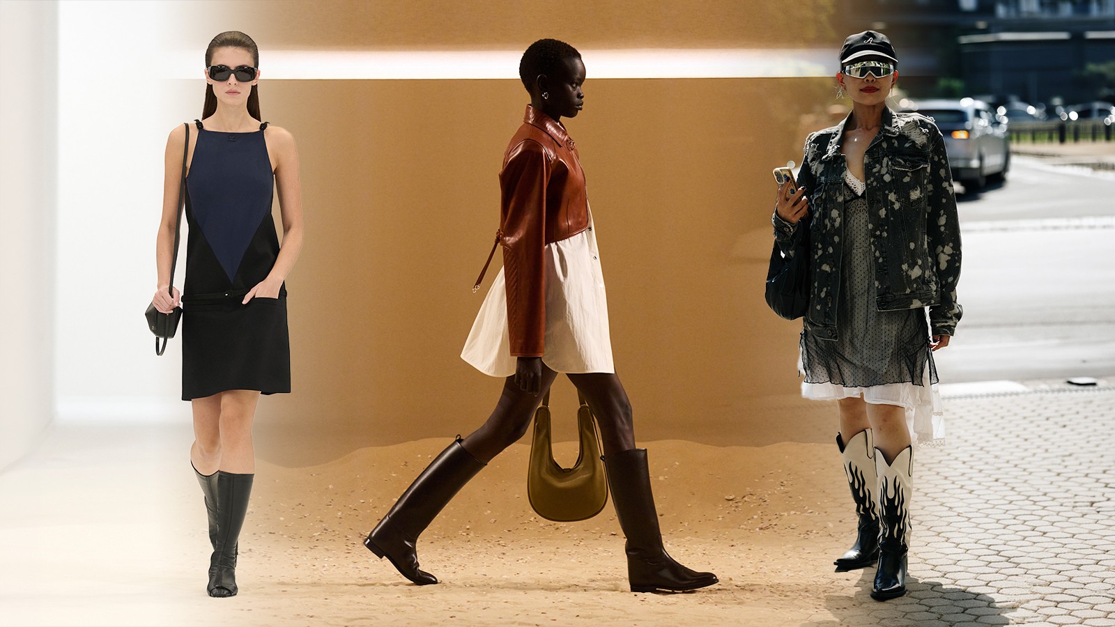 Vestidos e botas: combinações essenciais para esta primavera